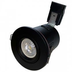 GU10 Downlight Fire-Rated Tilt Matt Black